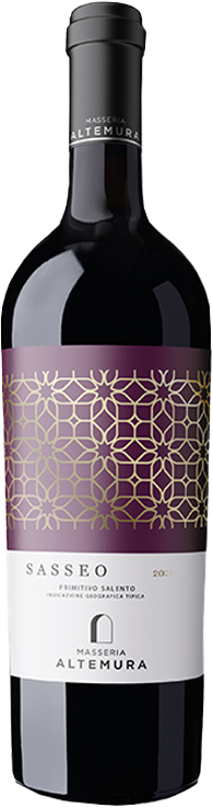 Masseria Altemura Sasseo Primitivo Salento - Safra 2021 - Tinto Seco
