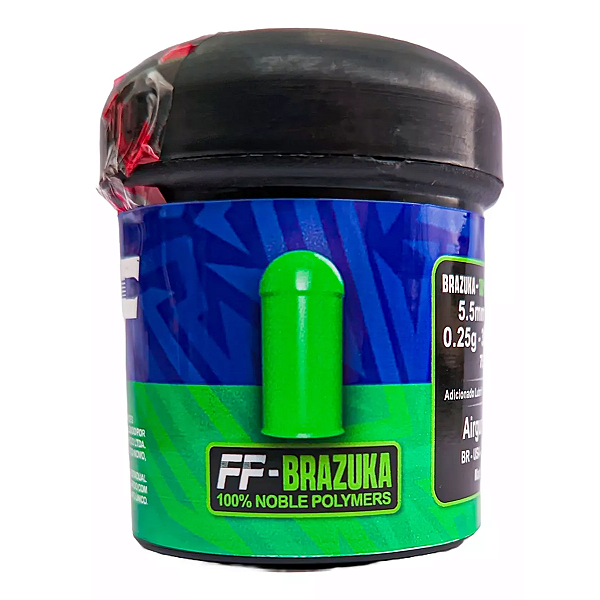 Chumbinho FF Brazuka 5.5mm 0.25g 3,85gr 75 unidades