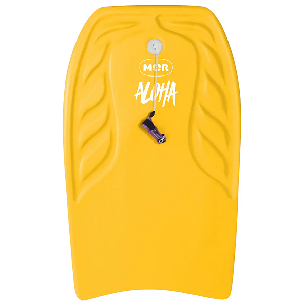 PRANCHA  BODYBOARD ALOHA PEQUENA 57X35 CM PRAIA PISCINA COR:AMARELA