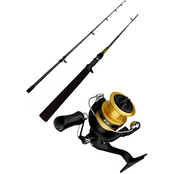KIT PESCA SHIMANO FX VARA 1,82m 2 PARTES E MOLINETE FX C3000
