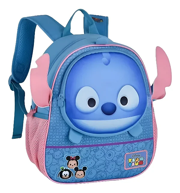 Mochila De Costas Infantil Escolar Stitch Tsum Tsum Clio