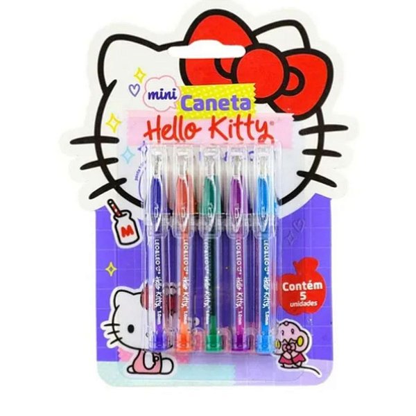 Mini Caneta Material Escolar Infantil Multiuso Hello Kitty Leo&leo