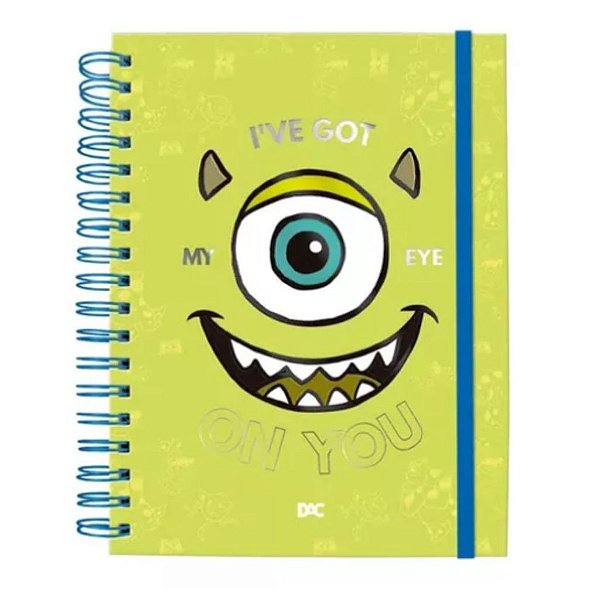 Caderno Smart Colegial Escolar Fls Reposicionáveis Monstros