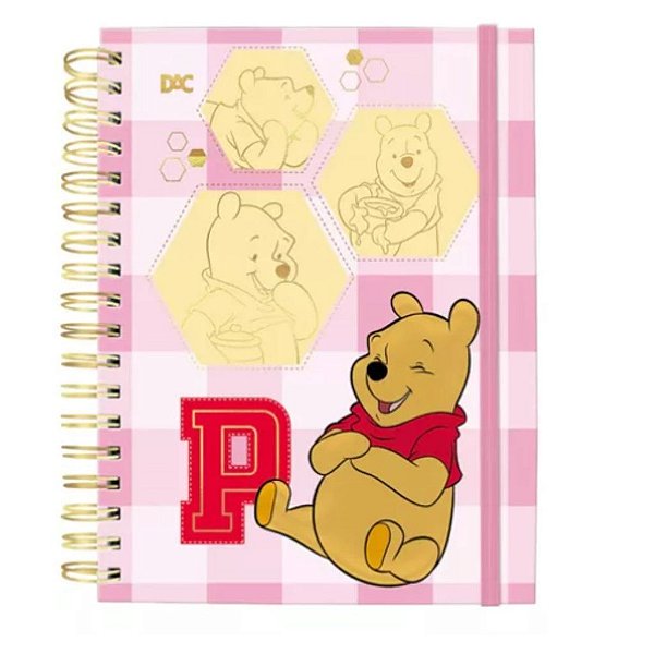 Caderno Smart Mini Ursinho Pooh Escolar Infantil Dac