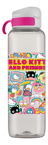 Garrafa Squeeze 1 L Esportiva Escolar Infantil Hello Kitty