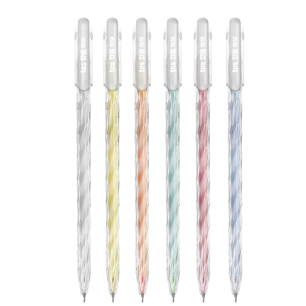 Caneta Gel Spin Fresh – 0.6mm  – Tris