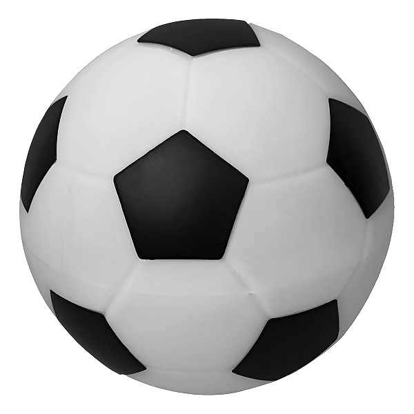 Luminária Infantil Bola De Futebol Preta E Branca Usare