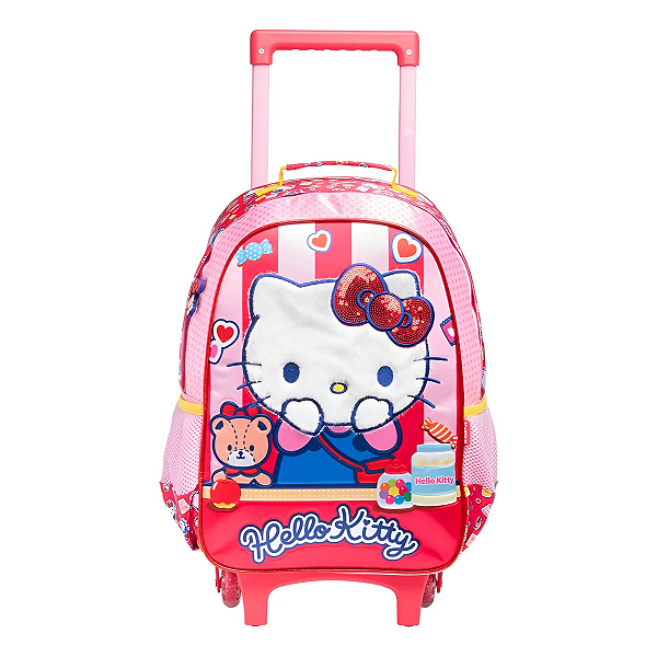 Mochila Com Rodas 16 Hello Kitty R 15380 Xeryus - Escolar