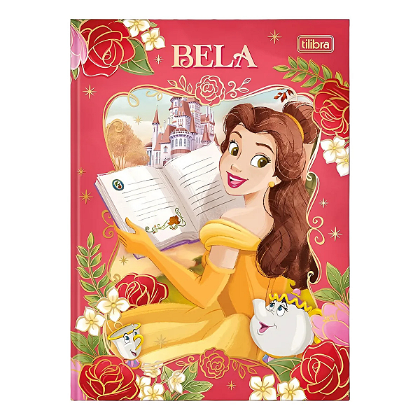 Caderno Colegial Brochura Princesas 80 Folhas - Tilibra