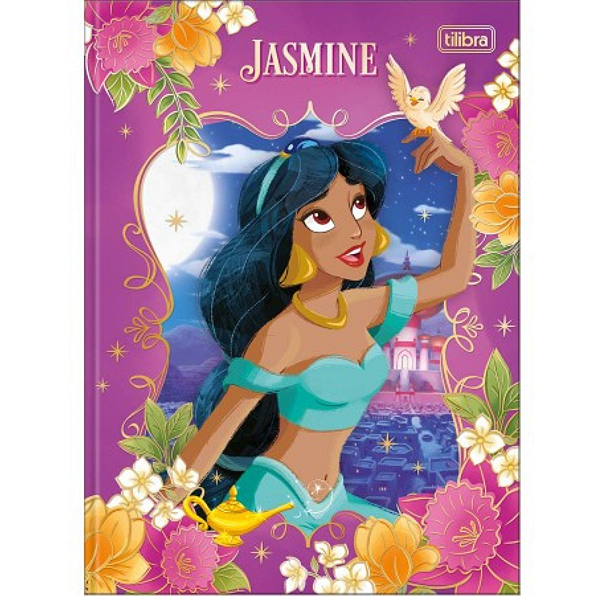 Caderno Colegial Brochura Princesas 80 Folhas - Tilibra