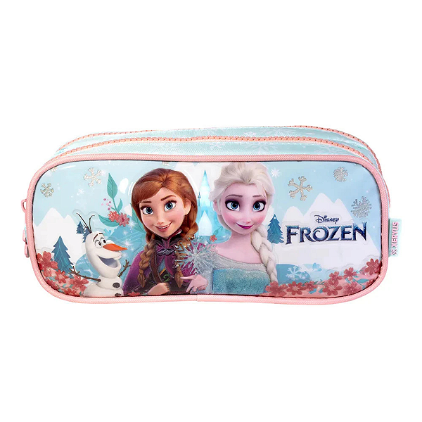Estojo Duplo Escolar Frozen X Lançamento Coleção 2026 Xeryus ref 14746