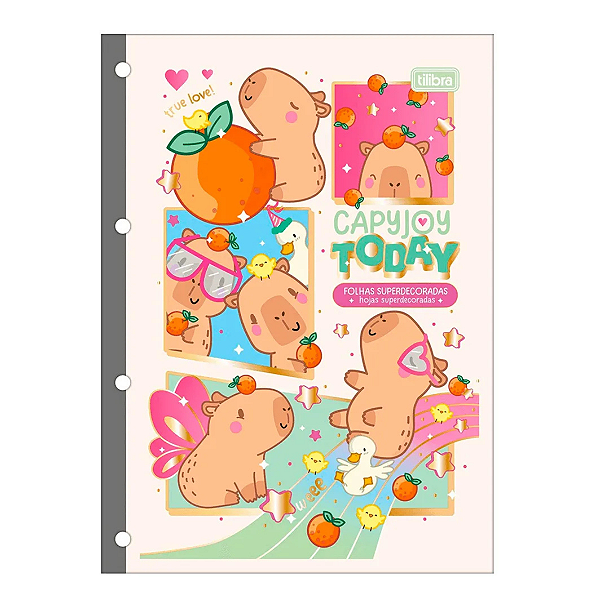 Bloco Fichário Colegial Loveland Decorado - Tilibra