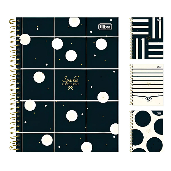 Caderno Tilibra Sparkle All The Time 160 fls