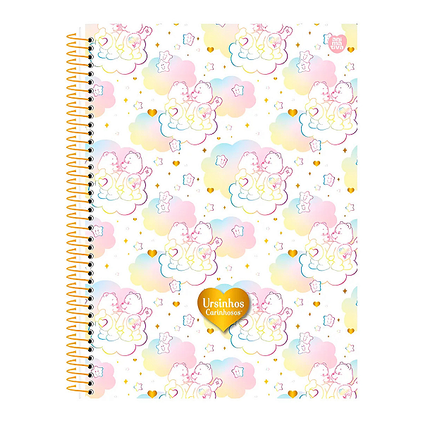 Caderno Colegial 10 Mat 160fls Ursinhos Carinhos C Animativa