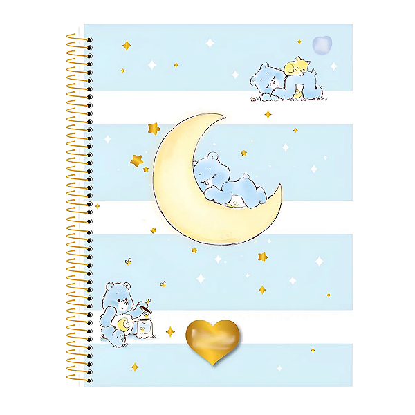 Caderno Colegial 10 Mat 160fls Ursinhos Carinhos C Animativa
