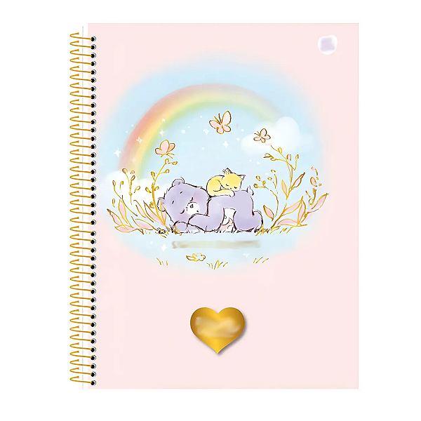 Caderno Colegial 10 Mat 160fls Ursinhos Carinhos C Animativa
