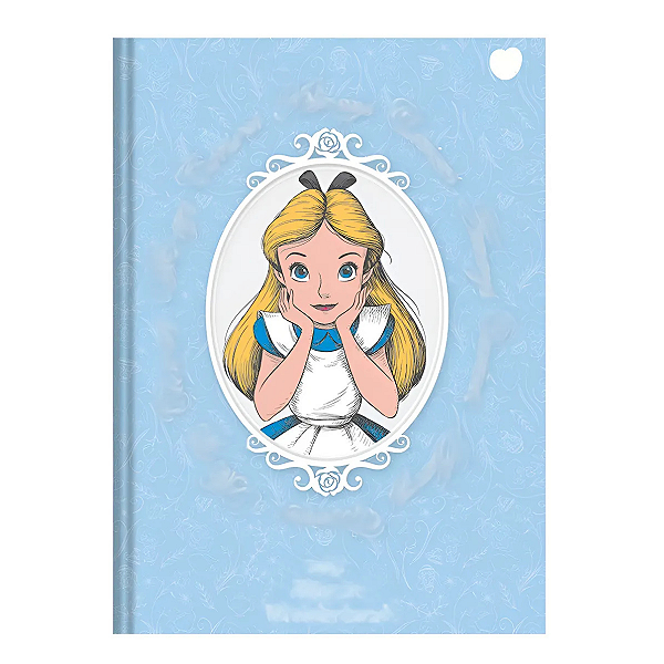 Caderno Brochurão 80fls Disney Alice Espelho Animativa