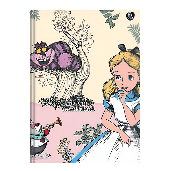 Caderno Brochurão 80fls Disney Alice Animativa