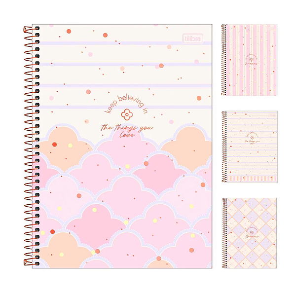Caderno Espiral Univ. Soho Kindness Tilibra 10 Mat. 160 Fls