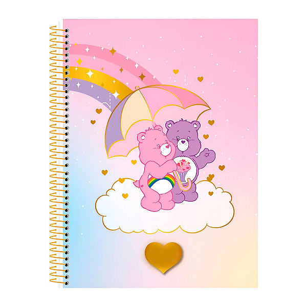 Caderno Univ 1 Matéria 80fls Ursinhos Carinhosos D Animativa