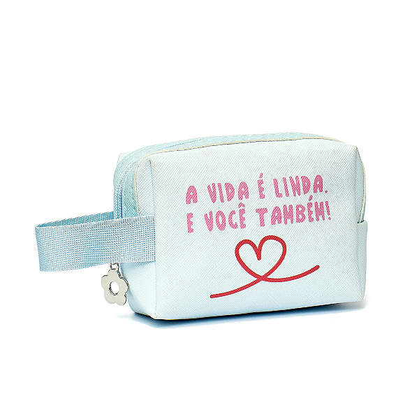 Nécessaire Mini Qualis "A vida é linda e você também" Florie