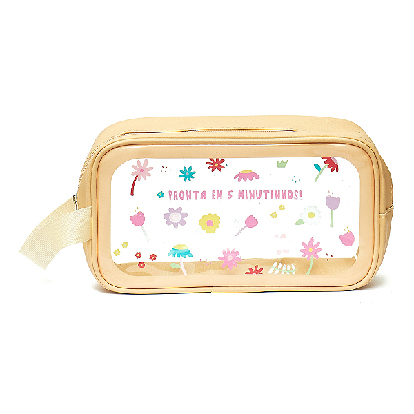 Necessaire Transparente Florie "Pronta em 5 Minutinhos"