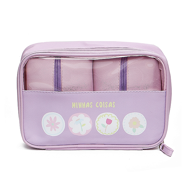 Necessaire c/ Duas Bolsas FLORIE minhas coisas