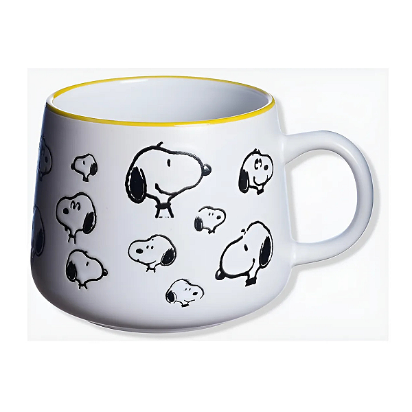 Caneca Moma Snoopy 500 Ml Zona Criativa Cor Branco