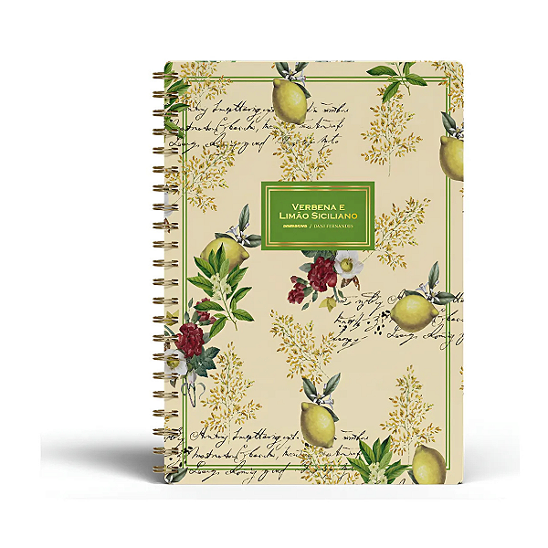 Caderno Univ. Perfumado Verbena E Limão Siciliano 80 F
