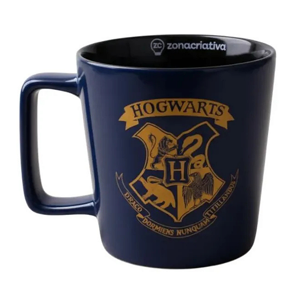Caneca Hogwarts Brasão Harry Potter Zona Criativa Buck 400ml