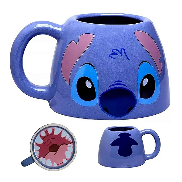 Caneca Ornamento Decorativo Angel Stitch Zonacriativa 450ml