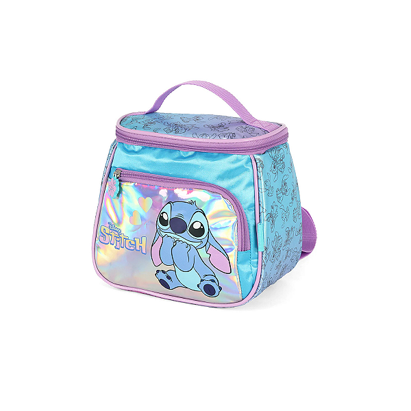 Lancheira Escolar Juvenil  Holográfica de Costas Stitch