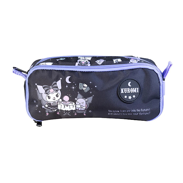 Estojo Duplo Juvenil Escolar Kuromi College - Xeryus