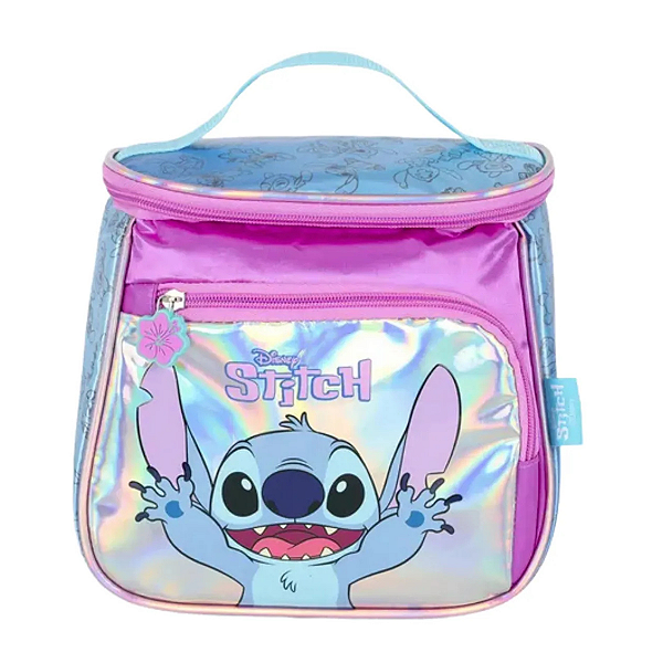 Lancheira Escolar Juvenil  Holográfica de Costas Stitch