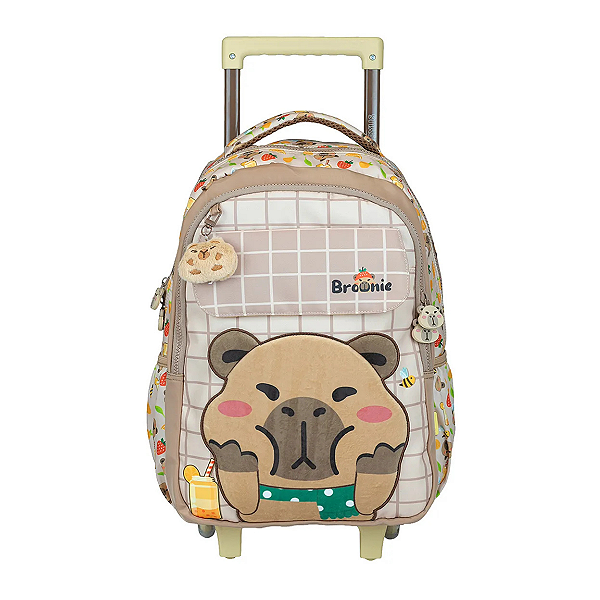 Mochila De Rodinha G Petit Brownie Capivara Xeryus