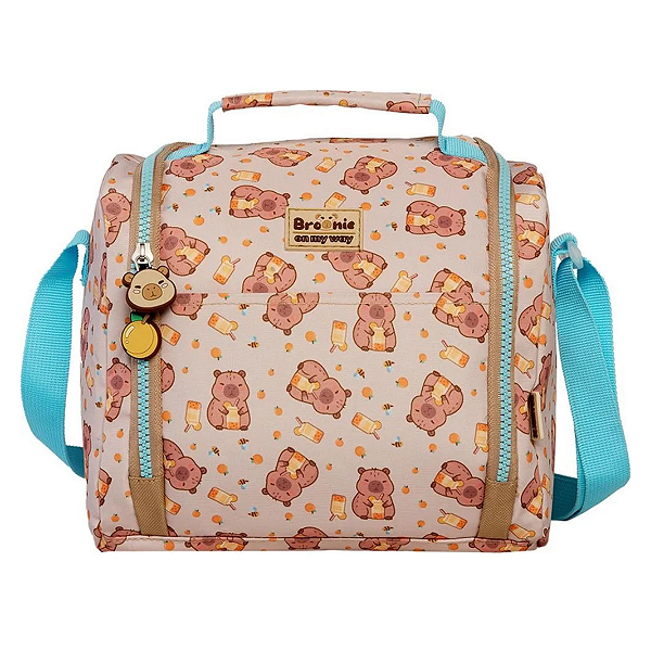 Lancheira Termica Escolar Capivara Brownie On My Way