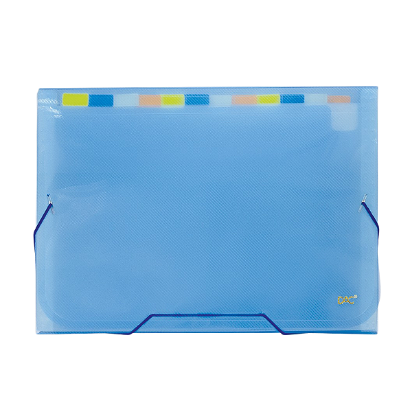 Pasta Sanfonada A4 com 12 Divisões Azul - 6090PP-AZ