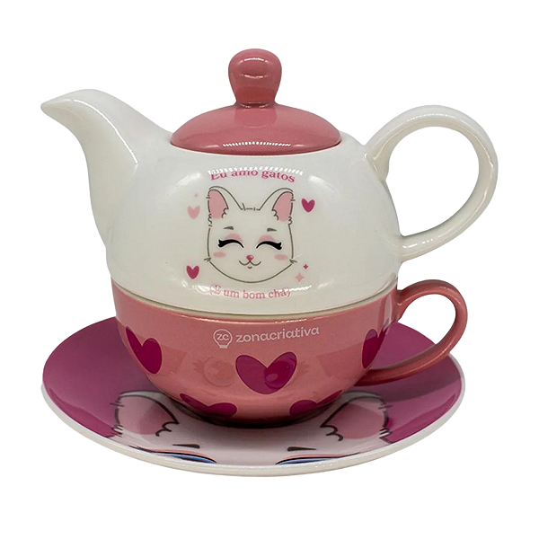 Bule 2 Em 1 Eu Amo Gato - Zonacriativa