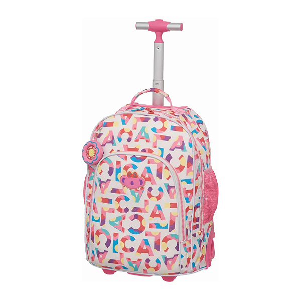 Mochila Carrinho Tubo Lilica Ripilica Flowers Escolar