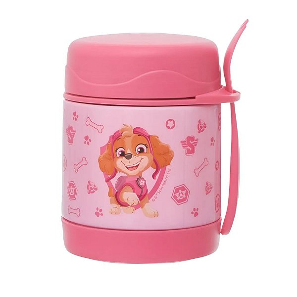 Pote Térmico Inox Infantil Patrulha Canina 300ml Para Escola
