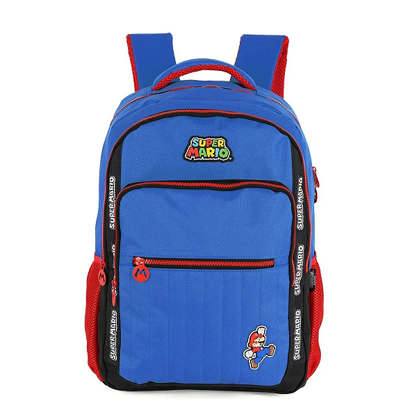 Mochila Infantil Super Mario Nintendo Luigi Escolar Preto
