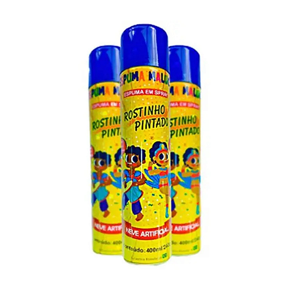 Espuma Maluca Rostinho Pintado 400ml 3 Unidades