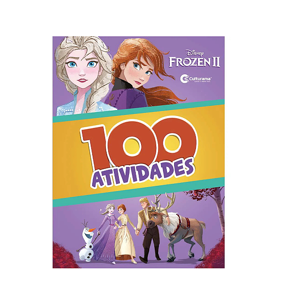 Kit Giz de Cera Leo&Leo + Livro - 100 Atividades Frozen 2