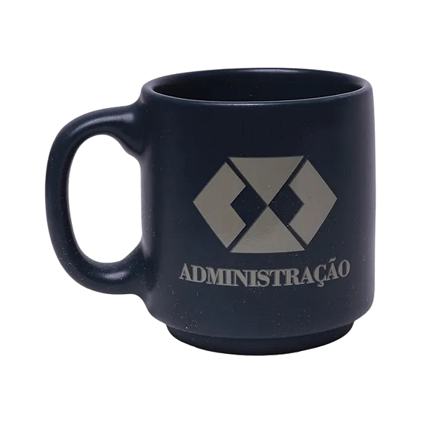 Caneca Mini Tina Direito 100ml Zona Criativa Preto Administração