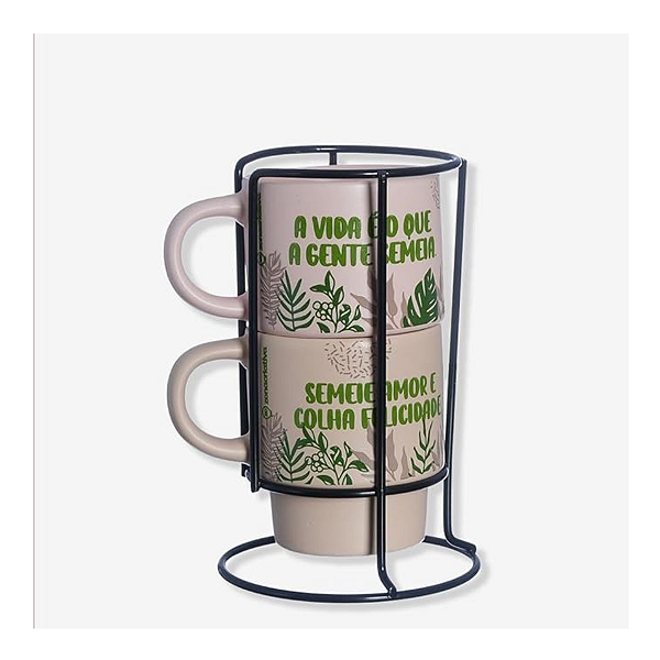 Kit Canecas Empilháveis Jardinagem