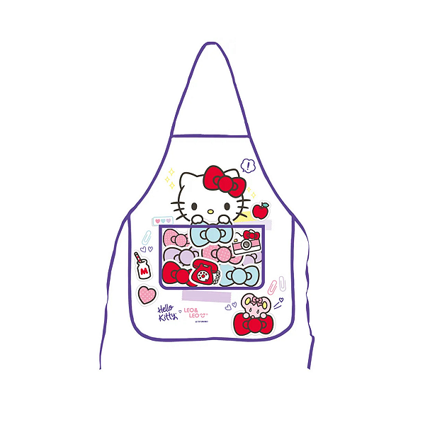 Avental Infantil C/ Bolso Hello Kitty - Leo&Leo