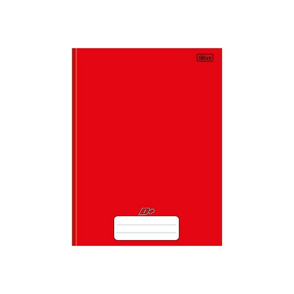 Caderno brochurao capa dura pepper 80 folhas Vermelho - tilibra