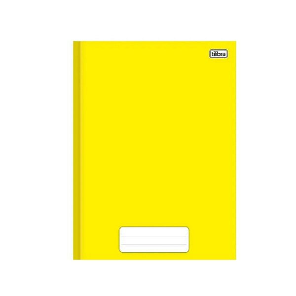 Caderno brochurao capa dura pepper 80 folhas Amarelo - tilibra