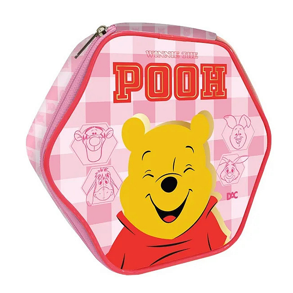 Estojo Grande Hexagonal Ursinho Pooh