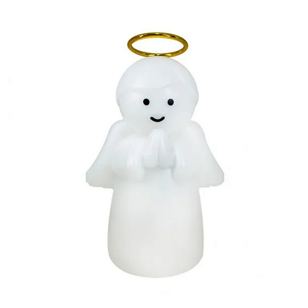 Luminaria Anjo com aureola com fio batizado